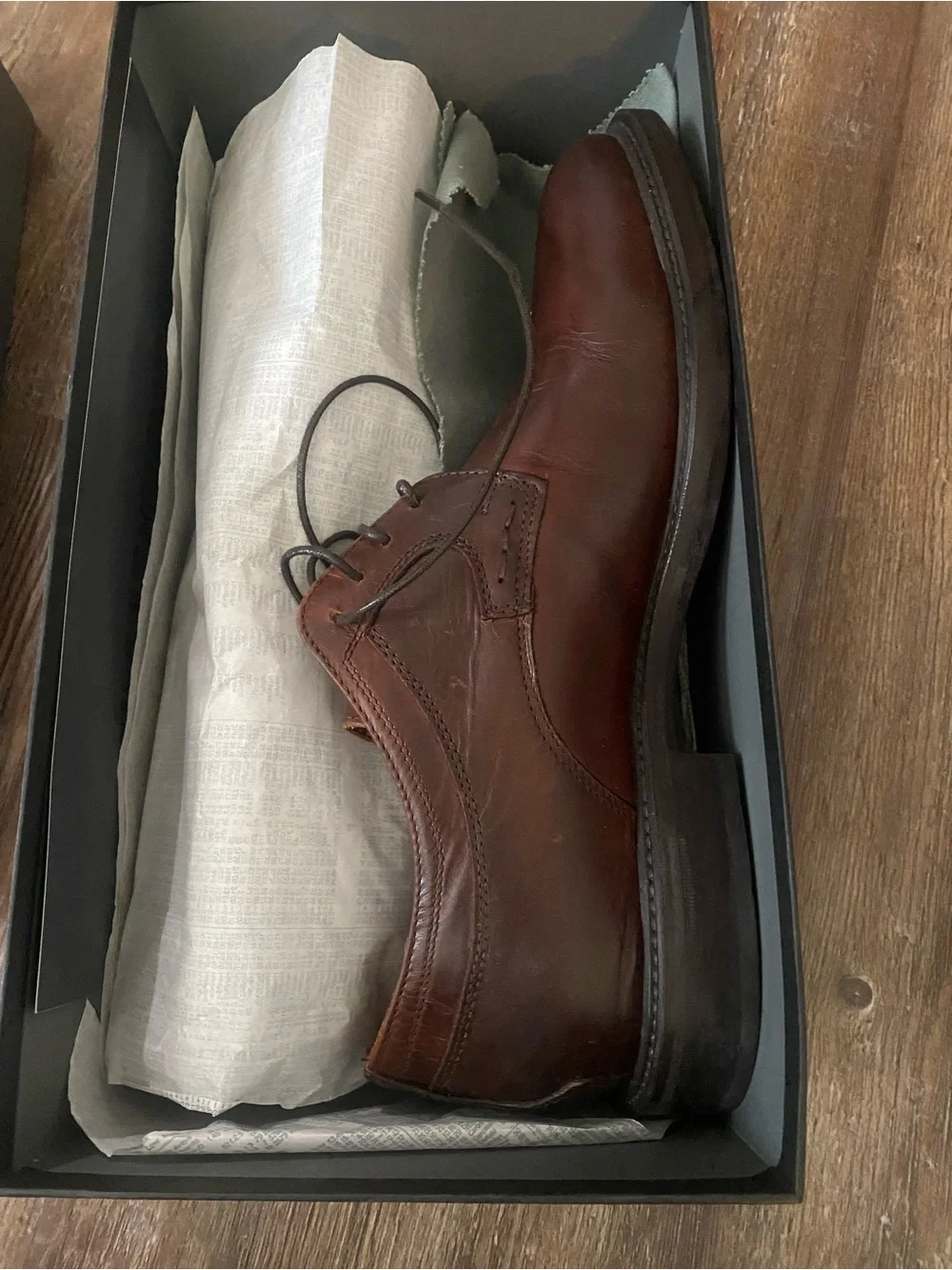 Johnston & Murphy Brown Leather Derby Shoes